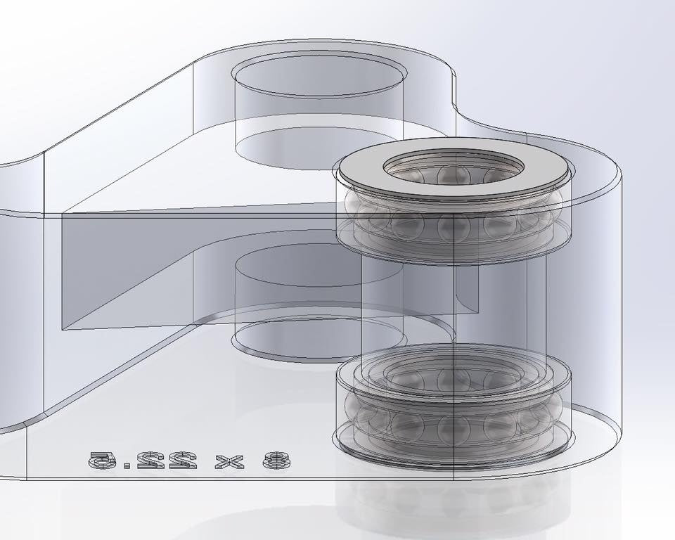 Solid Billet Fork Mounted Adjustable Rear Thumb Brake