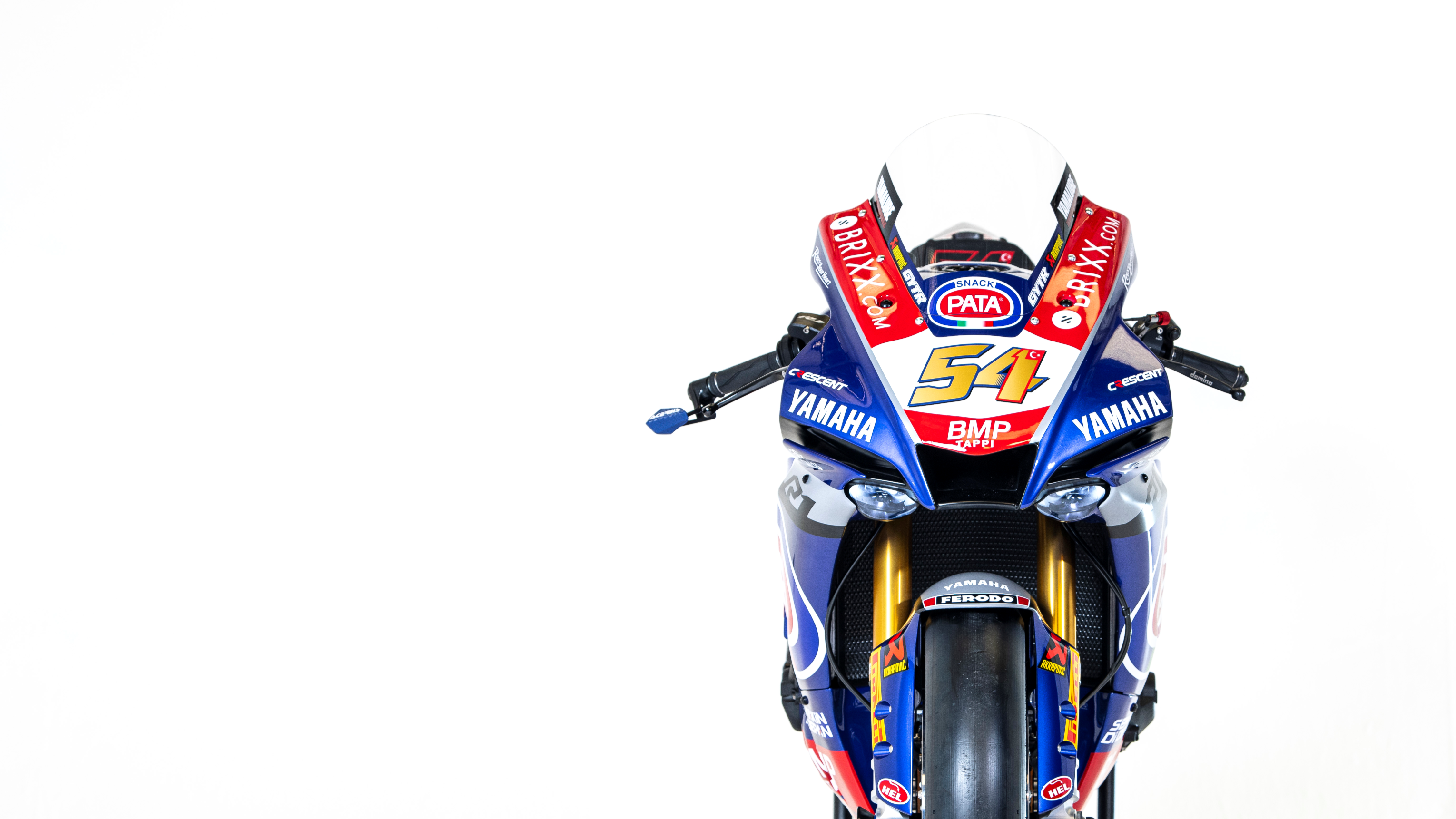 Yamaha motorcycle model with visible branding on a white background