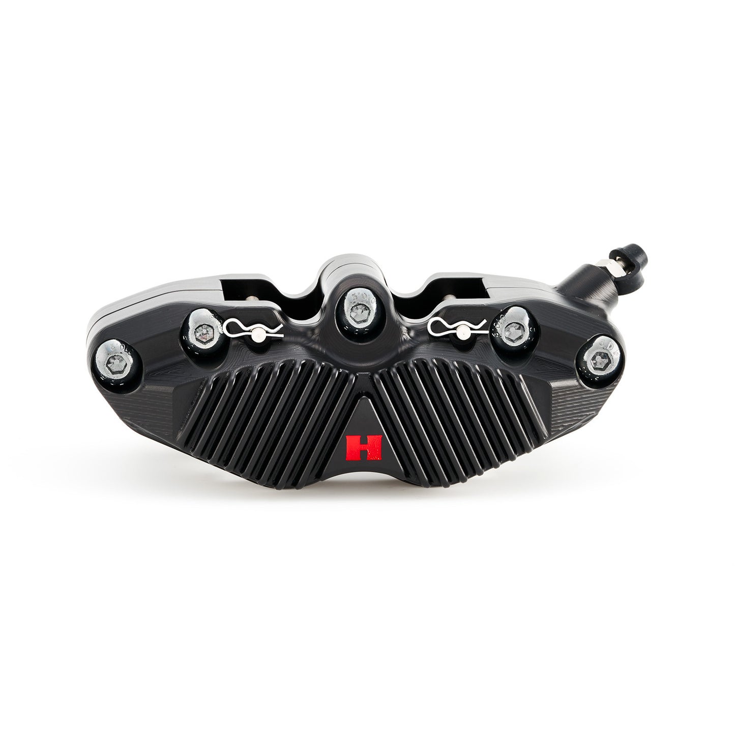 HEL V2 108mm Solid Billet 4 Piston Front Radial Brake Calipers with Finned Back