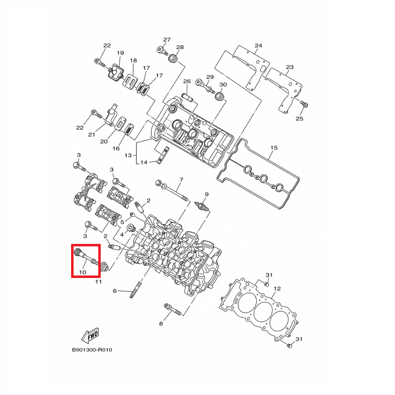 OEM Yamaha Cylinder Bolt MT-09A 2014-2020