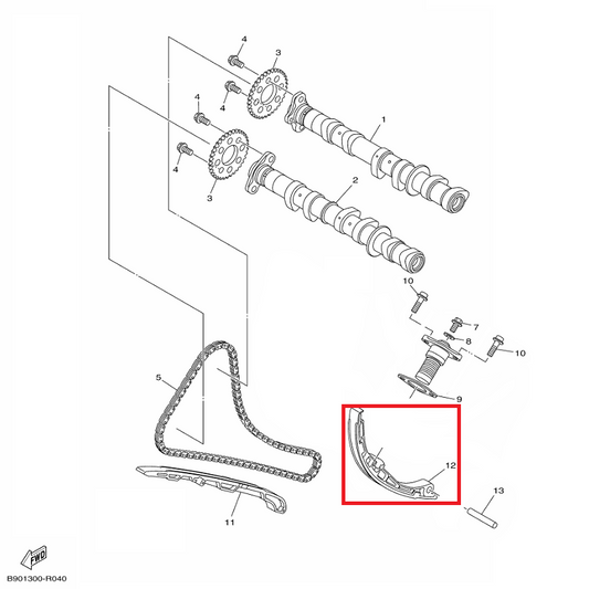 OEM Yamaha Cam Chain Damper Assy MT-09A 2014-2020