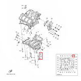 OEM Yamaha Crankcase Flange Bolt 3 MT-09A 2017-2020