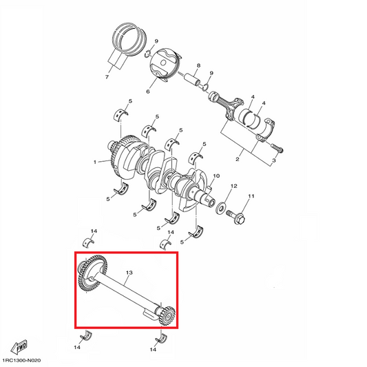 OEM Yamaha Balancer Assy MT-09A 2020-2022