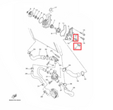OEM Yamaha Water Pump Housing Cover Bolt, Hexagon Socket Head MT-09A 2014-2020