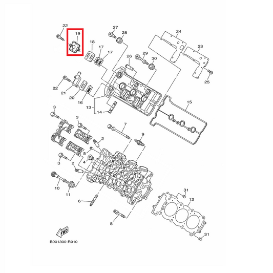 OEM Yamaha Case Cap (R.H) MT-09A 2014-2020