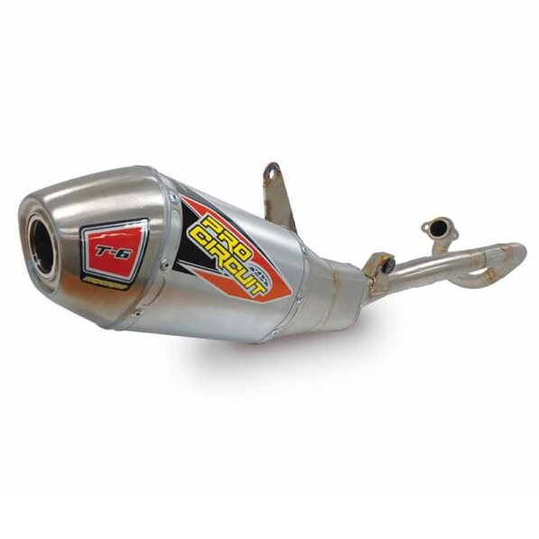 Pro Circuit T-6 Stainless System With Removable Spark Arrestor Honda CRF250 2022