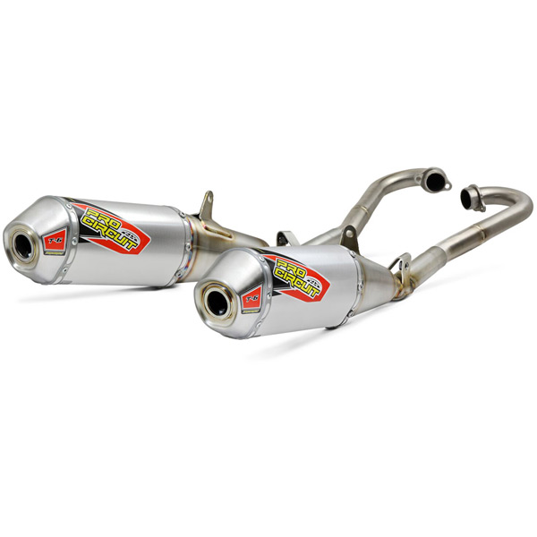Pro Circuit T-6 Stainless System With Removable Spark Arrestor Honda CRF250 2018-2019