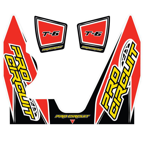 Pro Circuit Replacement T-6 Wrap And End Cap Decal Yamaha YZ450F