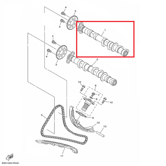 OEM Yamaha Camshaft Assy 1 MT-09A 2014-2020