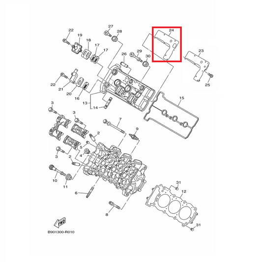 OEM Yamaha Breather Cover Gasket MT-09A 2014-2020