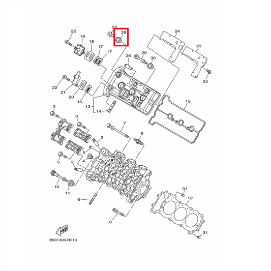 OEM Yamaha Rubber Mount 1 MT-09A 2014-2020