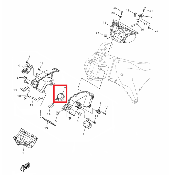 OEM Yamaha Diaphragm YZF-R1 2015-2022