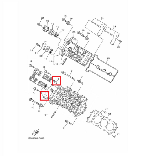 OEM Yamaha Valve Guide 1 MT-09A 2016-2020