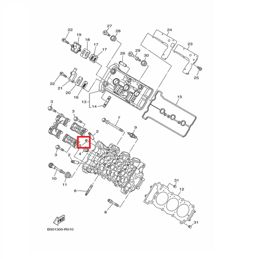 OEM Yamaha Pin, Dowel MT-09A 2016-2020