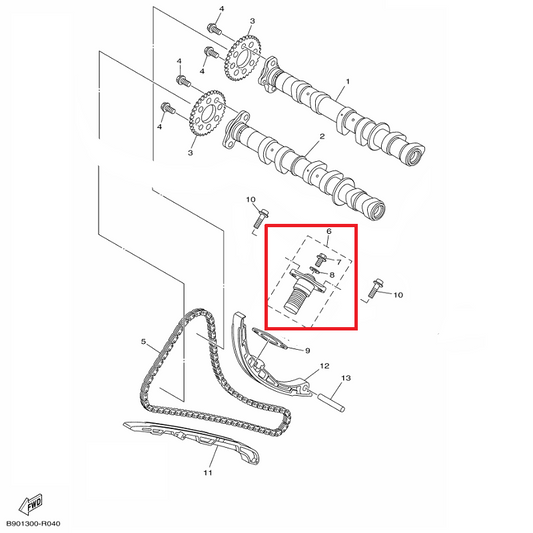 OEM Yamaha Cam Chain Tensioner Assy MT-09A 2016-2020