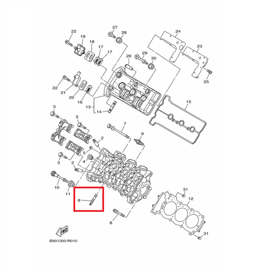 OEM Yamaha Cylinder Head Bolt, Stud MT-09A 2016-2020