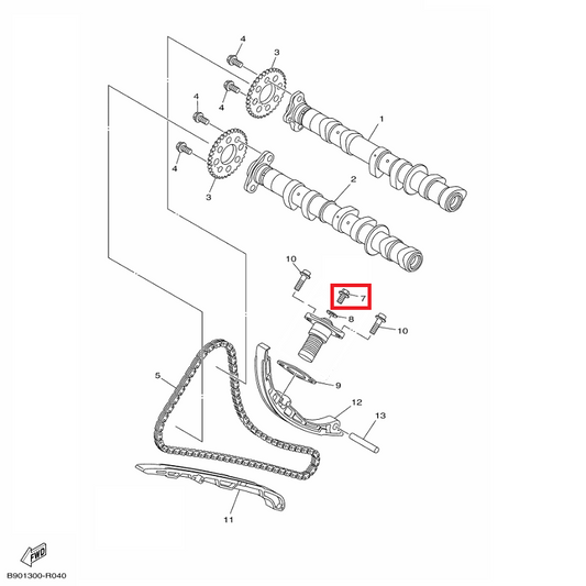 OEM Yamaha Cam Chain Tensioner Bolt MT-09A 2016-2020