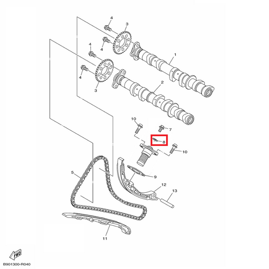 OEM Yamaha Cam Chain Tensioner Gasket MT-09A 2016-2020