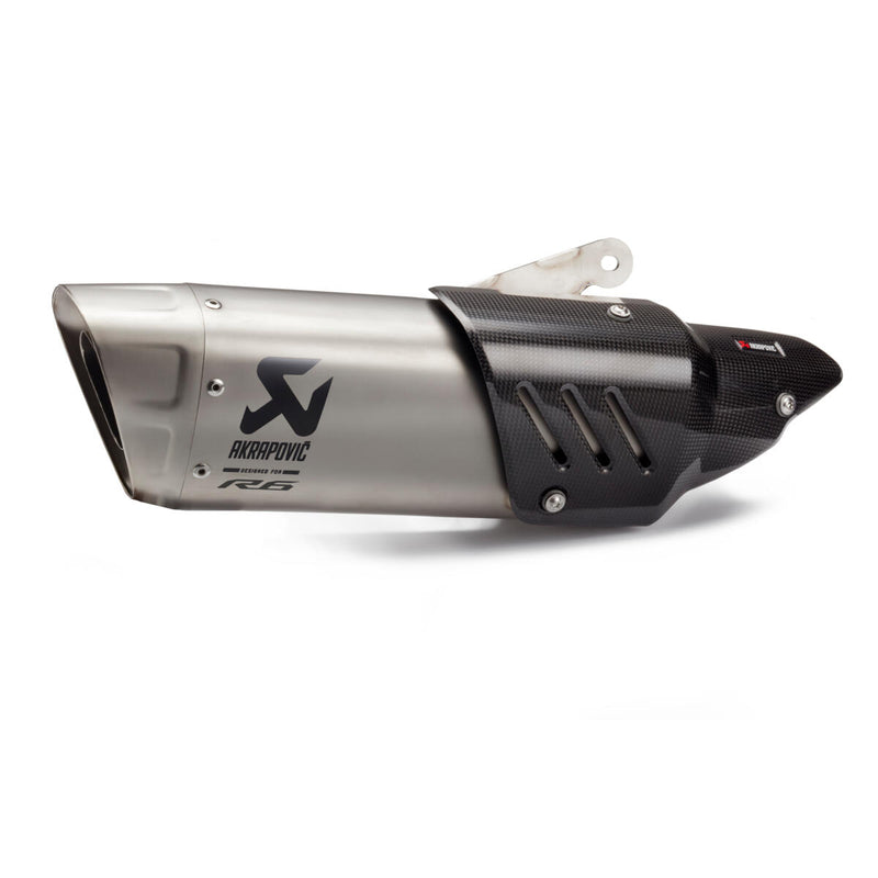 Yamaha Akrapovic Slip-On Titanium Muffler YZF-R6 2014-2020