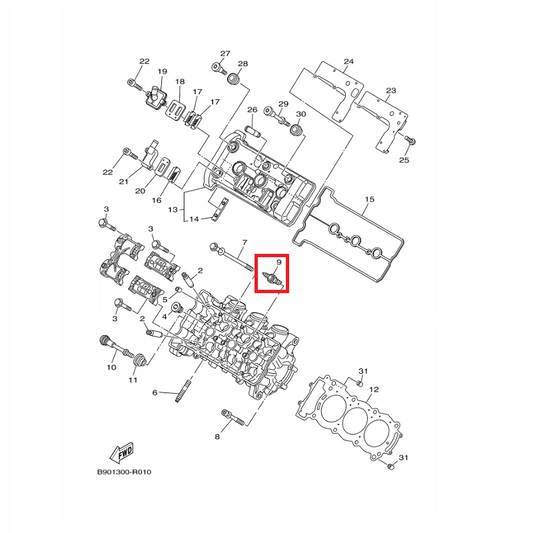 OEM Yamaha Spark Plug (NGK CPR9EA-9) MT-09A 2014-2020