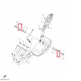 OEM Yamaha Muffler Washer, Plate MT-09A 2014-2020