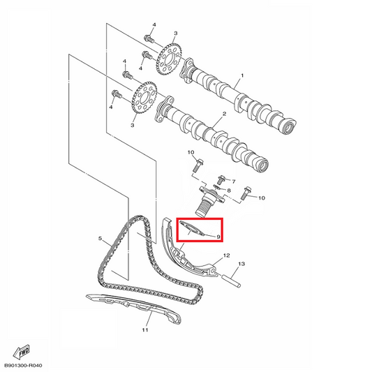 OEM Yamaha Cam Chain Tensioner Case Gasket MT-09A 2016-2020