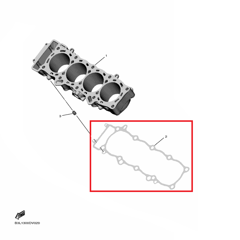 OEM Yamaha Cylinder Gasket YZF-R1 2015-2022