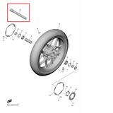 OEM Yamaha Front Wheel Axle YZF-R1 2015-2022