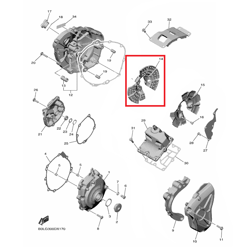 OEM Yamaha Damper 1 YZF-R1 2015-2022