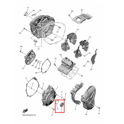 OEM Yamaha Plug, Straight Screw YZF-R1 2017-2022