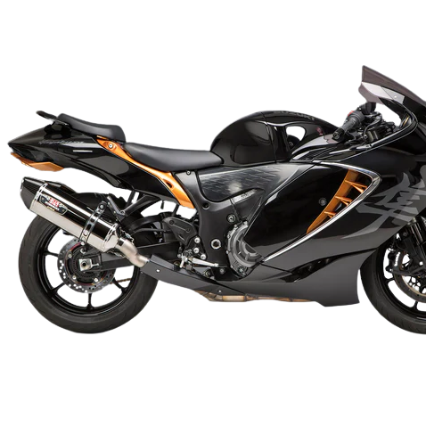 Yoshimura Stainless R77 Dual Race Slip On SS Kit Suzuki GSX1300R Hayabusa 2021 2023