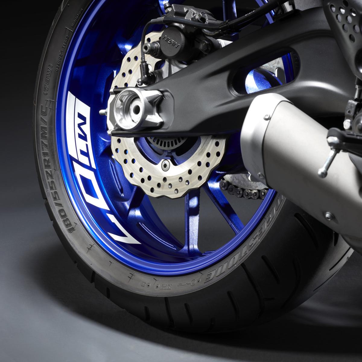 Yamaha Reflective Rim Sticker MT-07 For 1 Wheel (Rear)