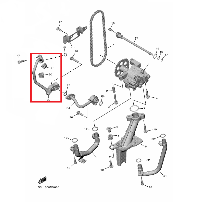 OEM Yamaha Delivery Pipe Assy 2 YZF-R1 2015-2022