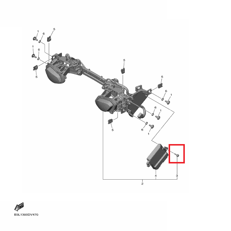 OEM Yamaha Light Control Unit Screw, Special YZF-R1 2022
