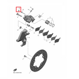 OEM Yamaha Rear Brake Caliper Pad Pin Plug YZF-R1 2015-2022