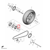 OEM Yamaha Rear Wheel Bolt, Stud YZF-R1 2015-2022
