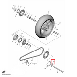 OEM Yamaha Rear Wheel Nut, Self-Locking YZF-R1 2015-2022