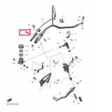 OEM Yamaha Rear Brake Hose 4 Clamp YZF-R1 2015-2022