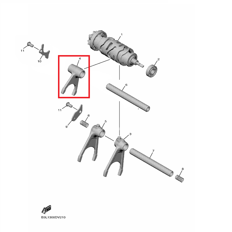 OEM Yamaha Fork Shift 2 YZF-R1 2015-2022