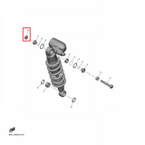 OEM Yamaha Rear Shock Absorber S/L Flange Nut YZF-R1 2015-2022