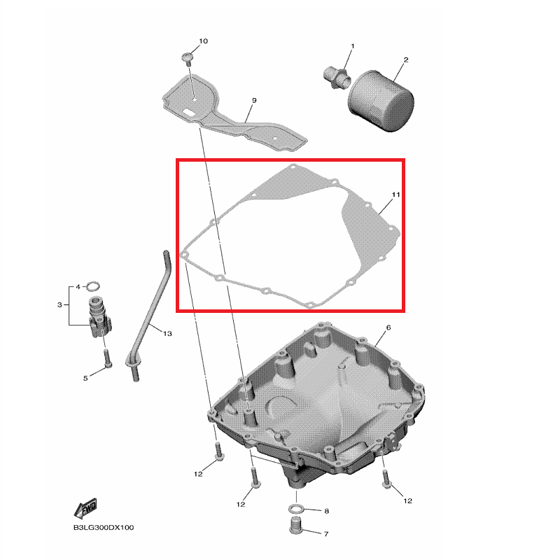 OEM Yamaha Strainer Cover Gasket YZF-R1 2019-2022