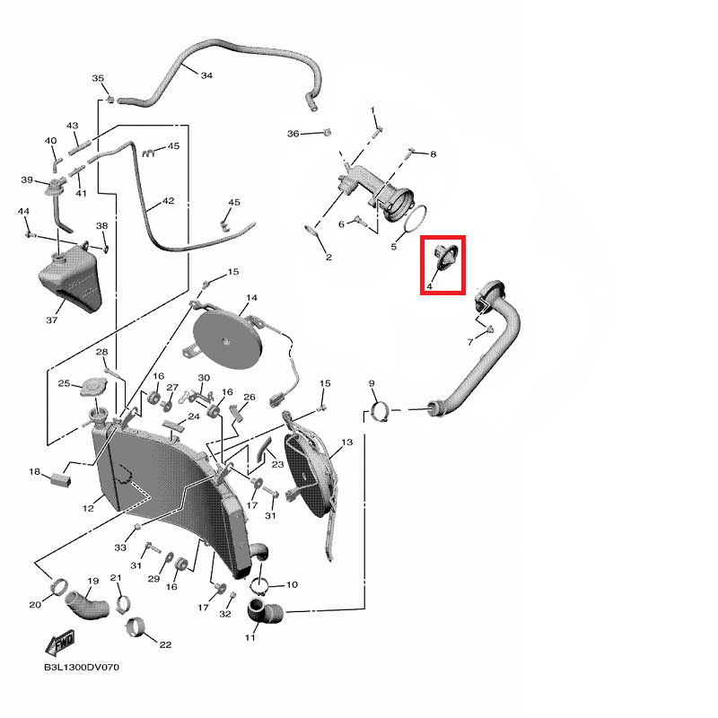 OEM Yamaha Thermostat YZF-R1 2022