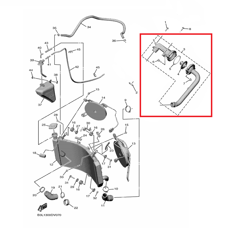 OEM Yamaha Thermostat Assy YZF-R1 2022