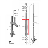 OEM Yamaha Front Fork Outer Tube 2 YZF-R1 2020-2022